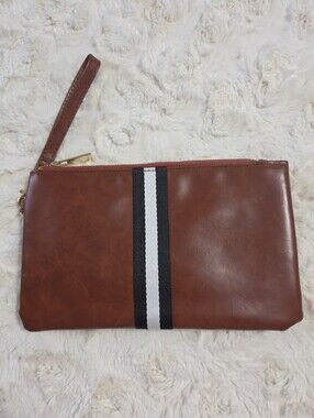 Funky Monkey - Faux Leather Wristlet Clutch